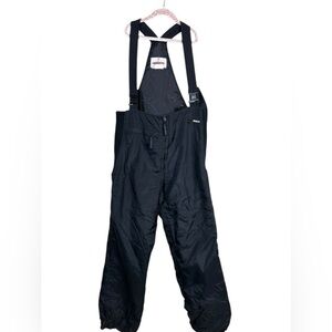 Obermeyer Ski Bib Overalls Obermeyer Women size  12 Black Snow Pants Vintage